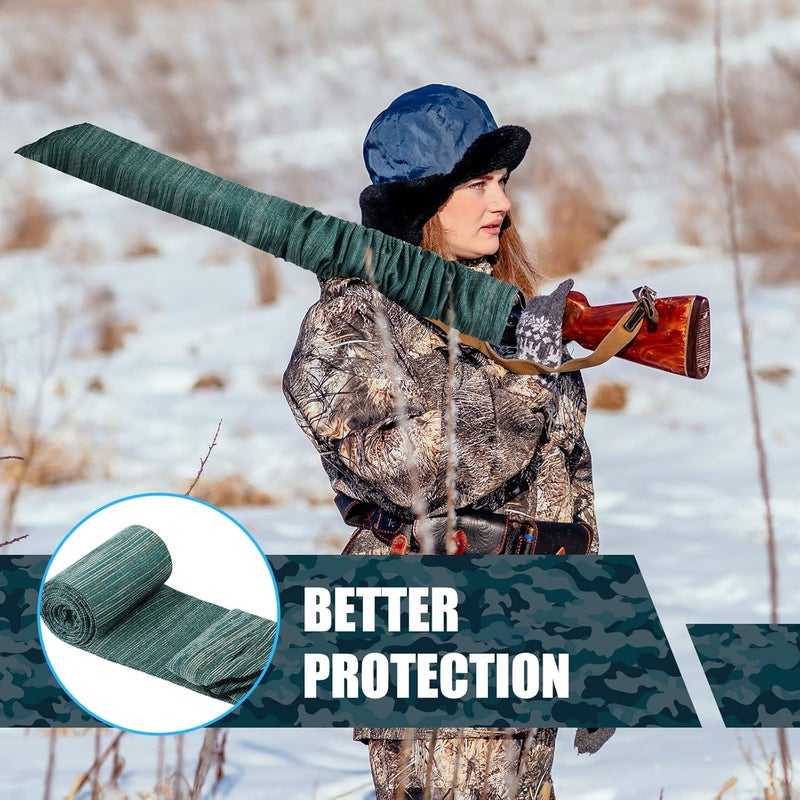 Sratte 12 Pcs 54 Inch Gun Socks Silicone Anti Rust Thick Gun Sleeve Waterproof with Drawstring Closure Bulk Pack for Tactical Hunting - Image 5